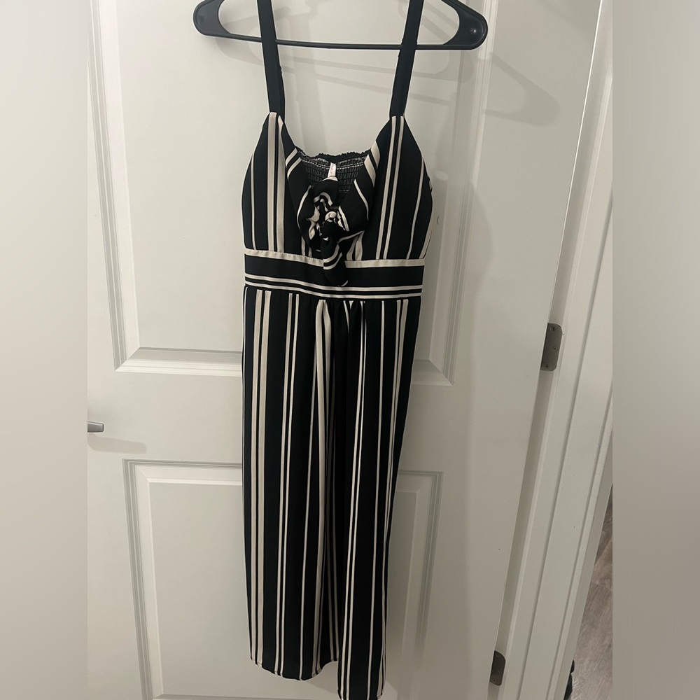 Xhilaration Women’s Striped Midi Dress - Size L